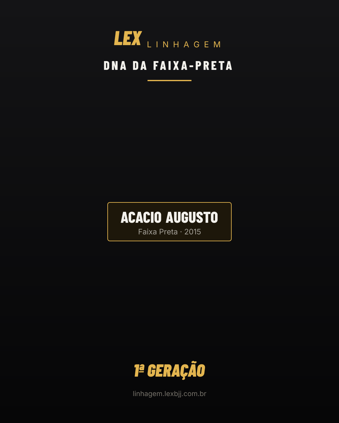 Arte DNA da faixa-preta de Acacio Augusto