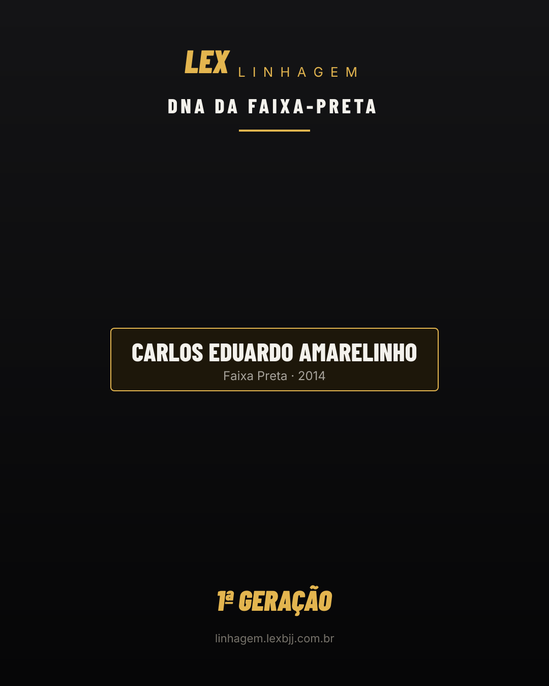 Arte DNA da faixa-preta de Carlos Eduardo Amarelinho
